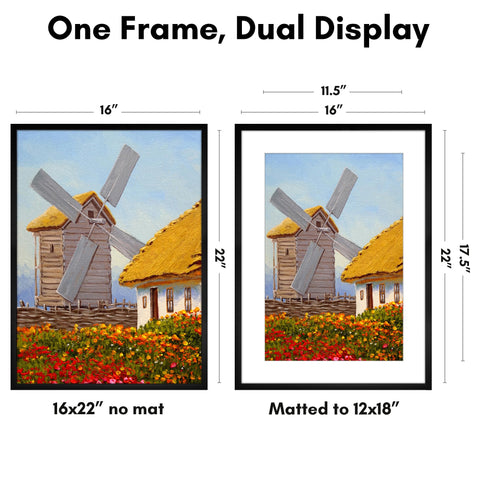 Americanflat frame made from durable PVC material for lasting wall decor