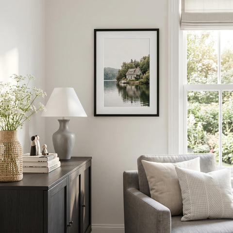 Americanflat frame features turn points for easy photo swaps and refreshed displays