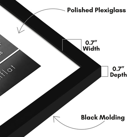 Slim black molding of Americanflat 16x22 frame adds a modern silhouette