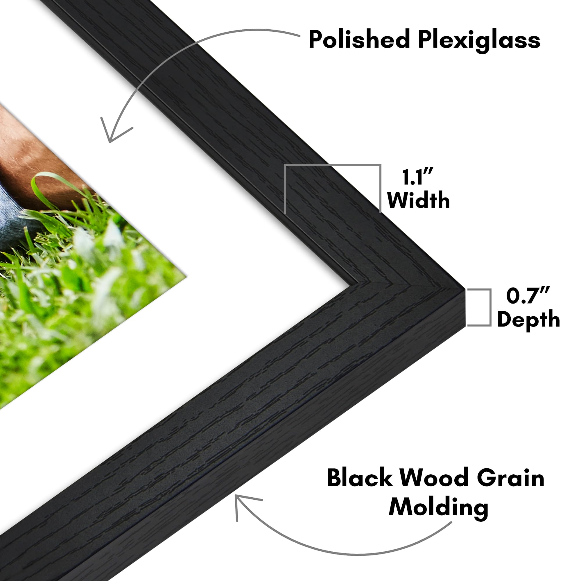 Americanflat 18x24 display option with mat for gallery-ready layouts.