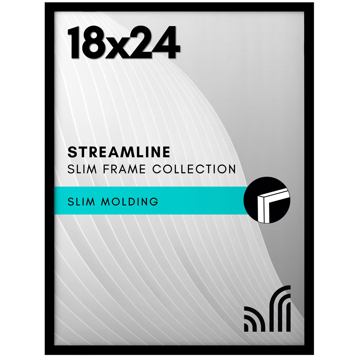 Americanflat 18x24 poster frame with polished plexiglass for clear, scratch-resistant display.