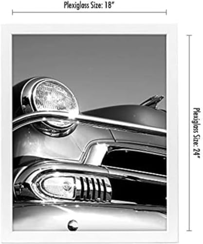 Americanflat 18x24 poster frame white hardware included for vertical or horizontal mounting