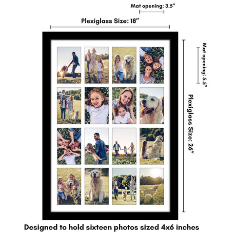 Americanflat 18x26 poster frame with mat for organized displays