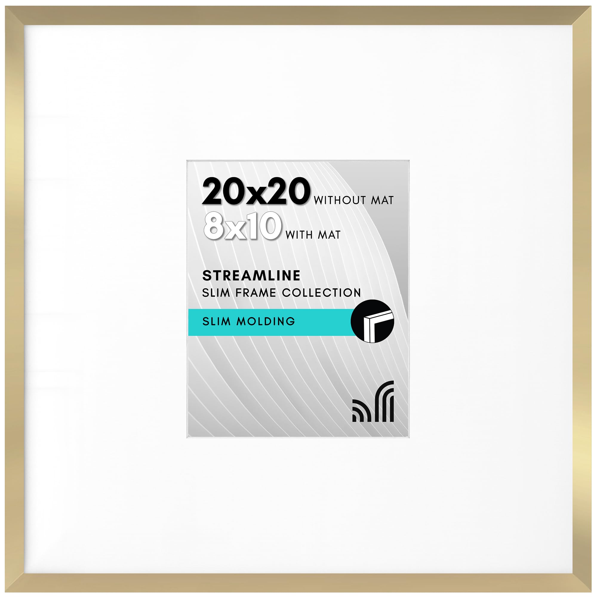 Americanflat 20x20 frame with polished plexiglass for clear, protected memories.