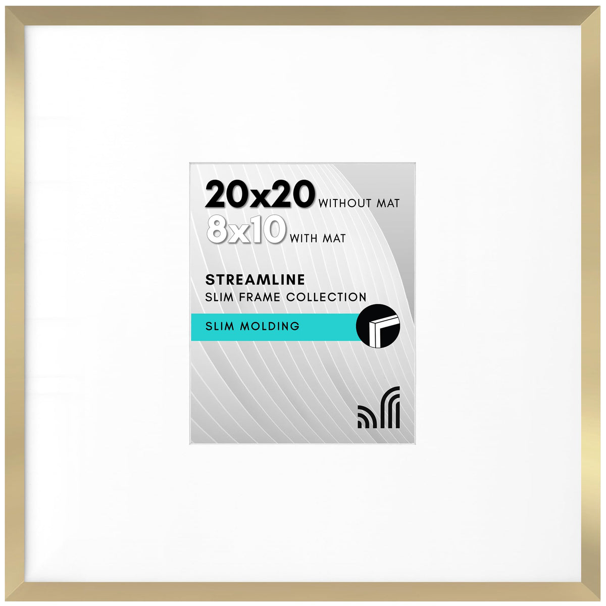 Americanflat 20x20 frame with polished plexiglass for clear, protected memories.