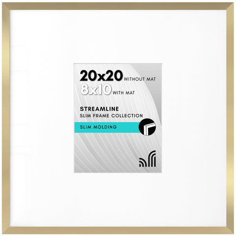 Americanflat 20x20 frame with polished plexiglass for clear, protected memories.