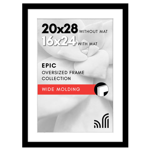 Americanflat 20x28 frame with plexiglass for crystal-clear wall display
