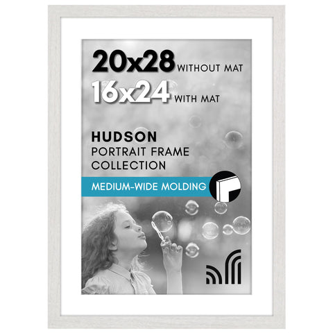 Americanflat 20x28 frame with plexiglass front for crystal-clear viewing and protection.