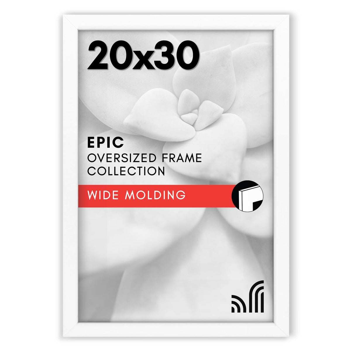 Americanflat 20x30 poster frame with plexiglass front for crystal-clear viewing.
