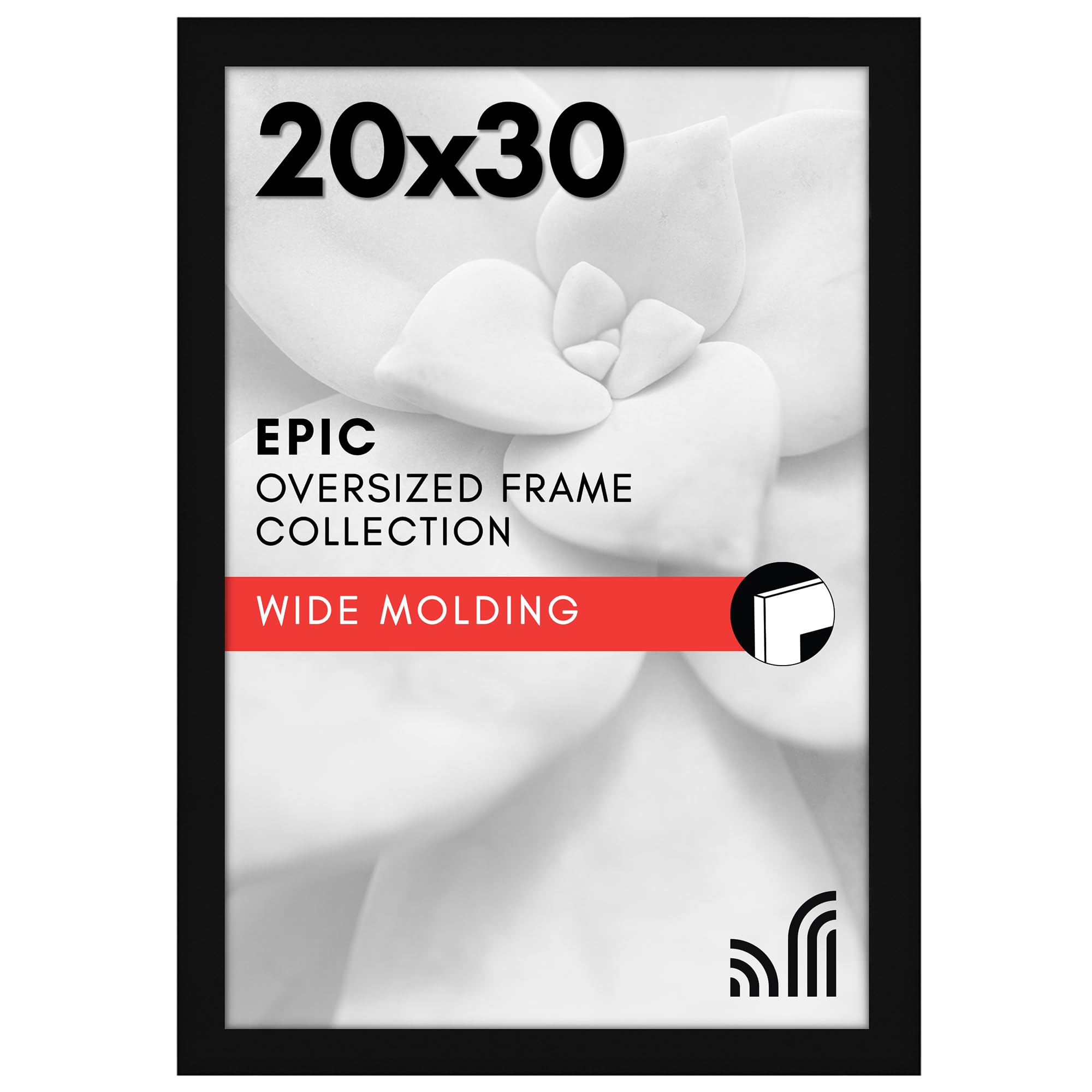 Americanflat 20x30 poster frame with polished plexiglass for crystal-clear display and protection