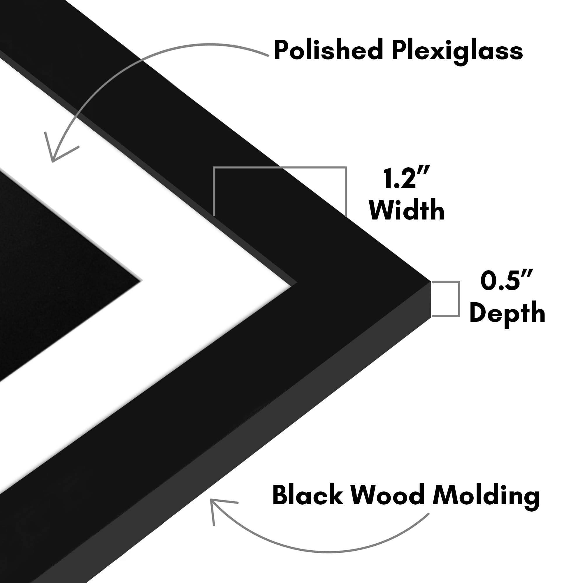 Frame displaying 22x28 image without mat for edge-to-edge look