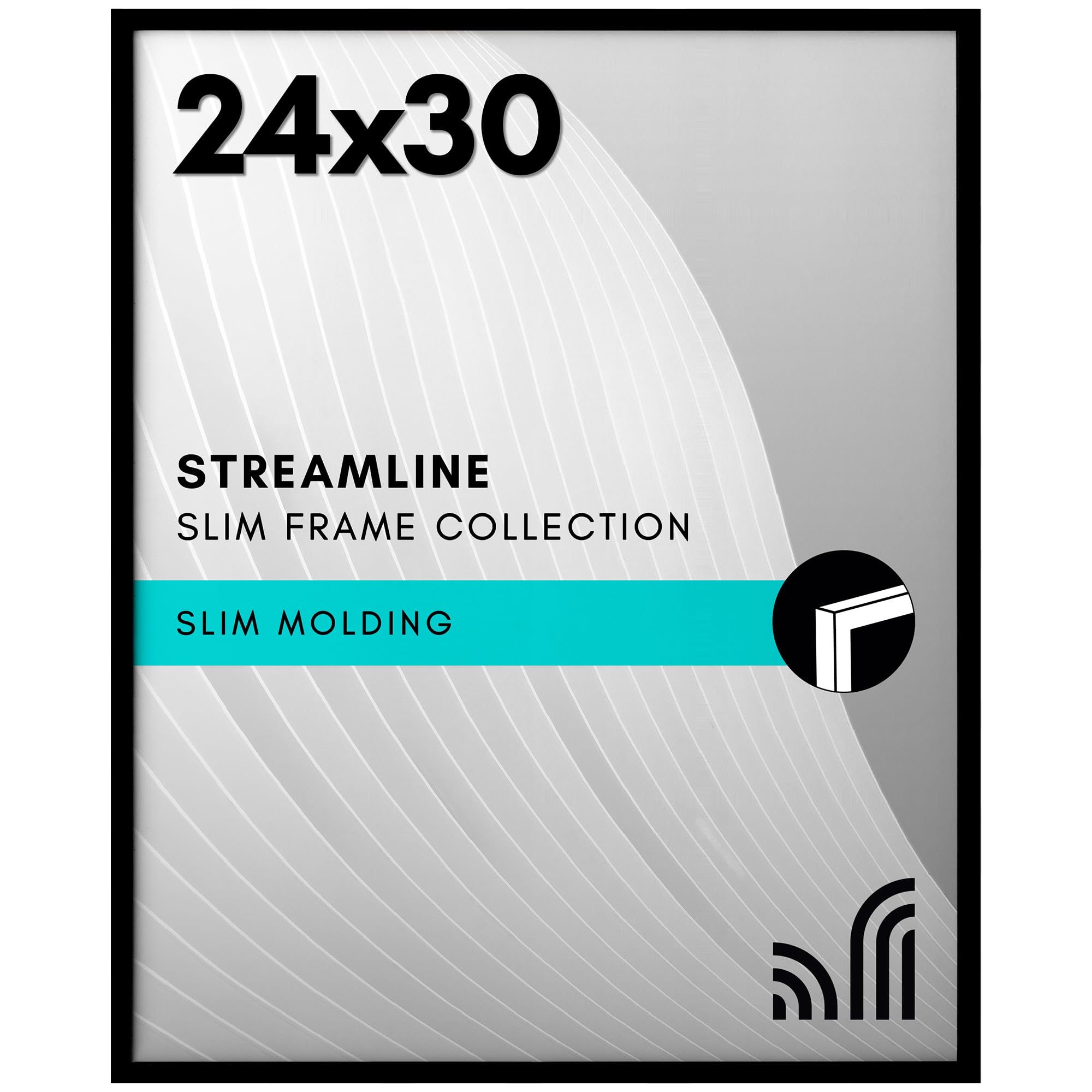 Americanflat 24x30 frame with plexiglass front protects posters from dust