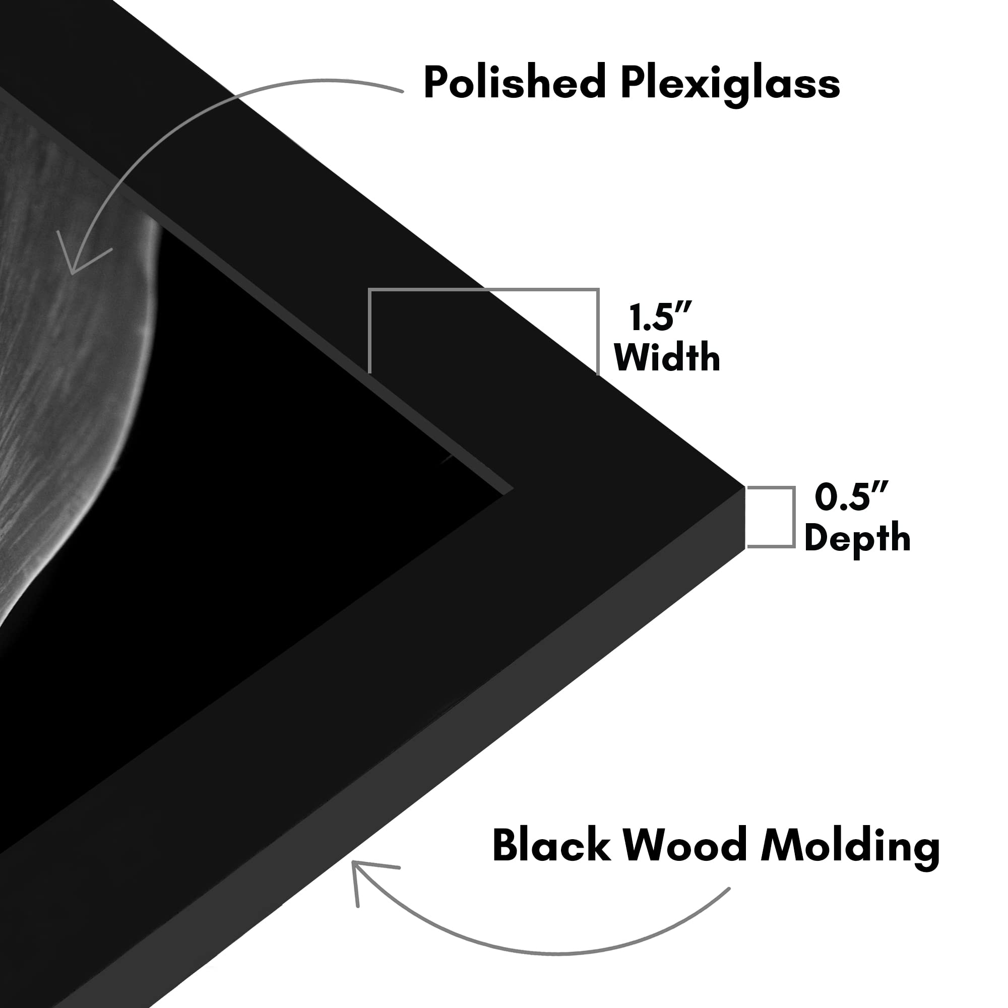 Americanflat 24x30 frame supports vertical or horizontal display for flexible layouts.