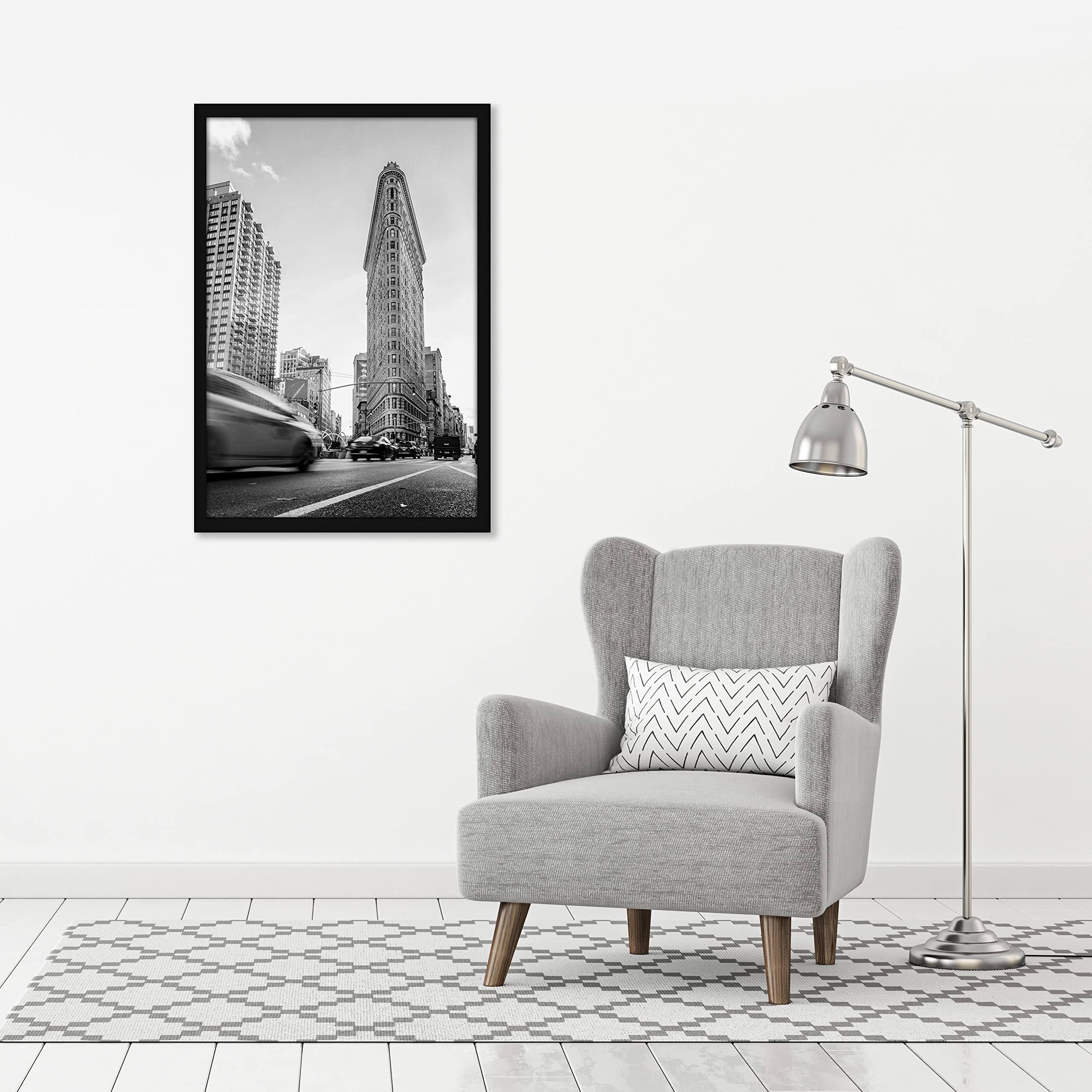 Americanflat 24x36 frame vertical hanging on a wall