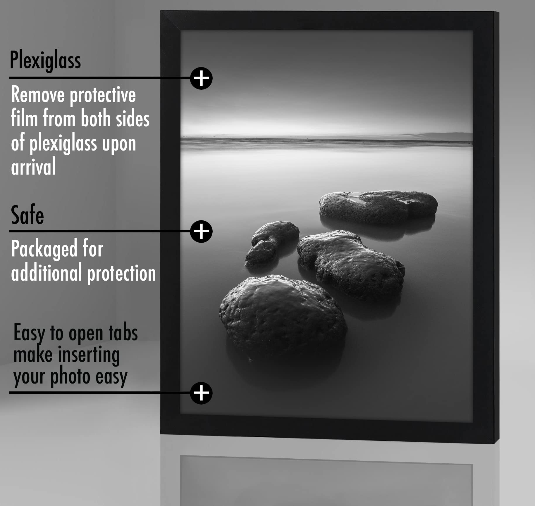 Americanflat sturdy backboard keeps memories securely in place during display.