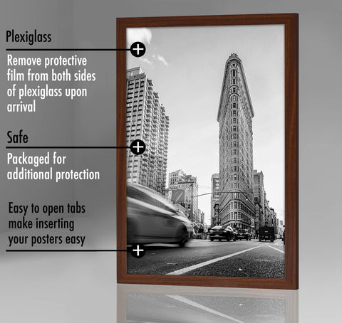 Sturdy backboard keeps memories securely in place