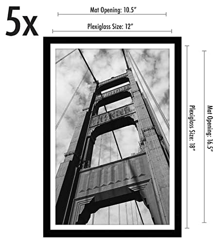 Americanflat black finish 5-pack frames elevate your wall with timeless gallery