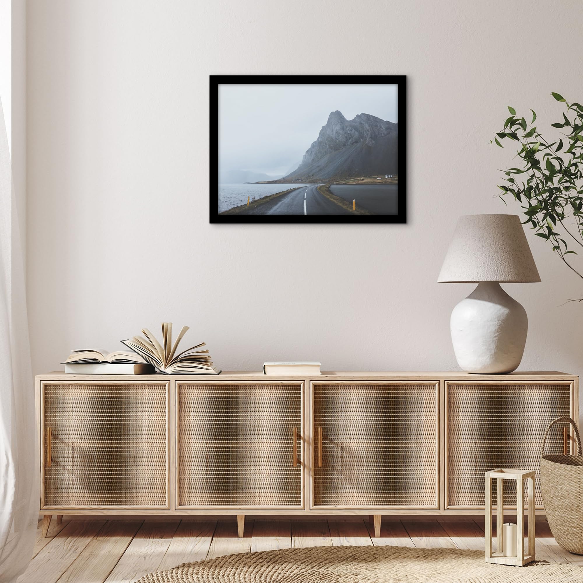 Americanflat timeless black finish suits living rooms and office gallery walls.