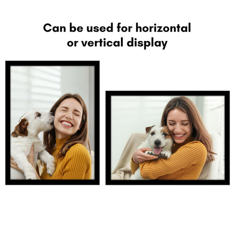 Americanflat black frame displayed vertically for portrait layouts