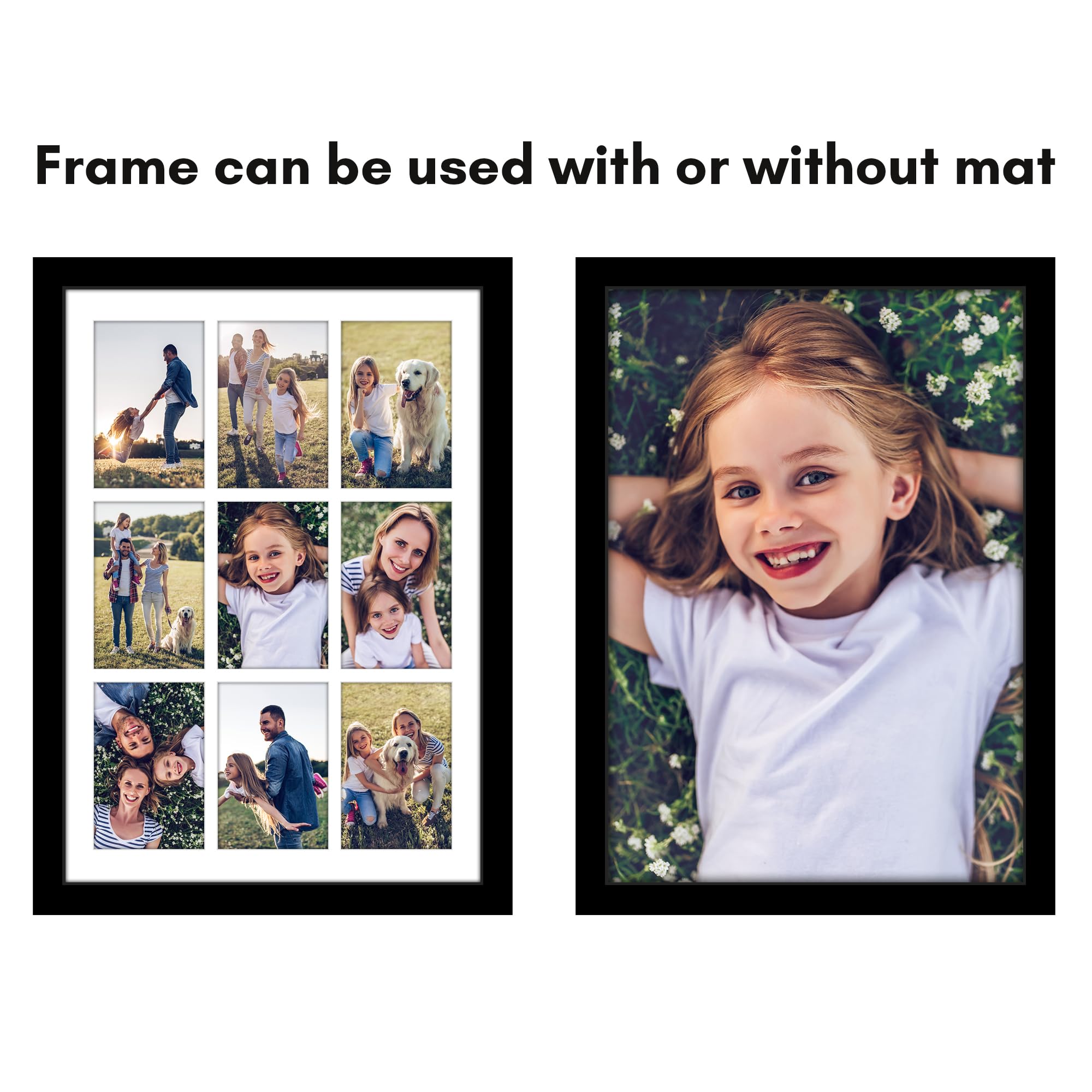 Americanflat black gallery frame adds timeless elegance to any room.