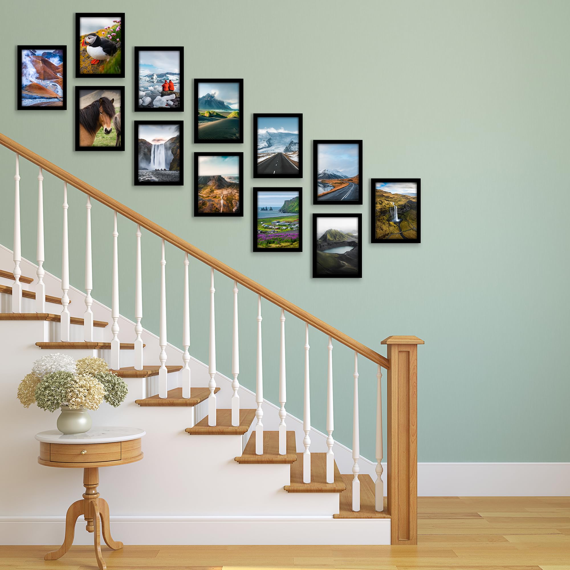 Americanflat black MDF frame offers durable, refined framing for photos and art
