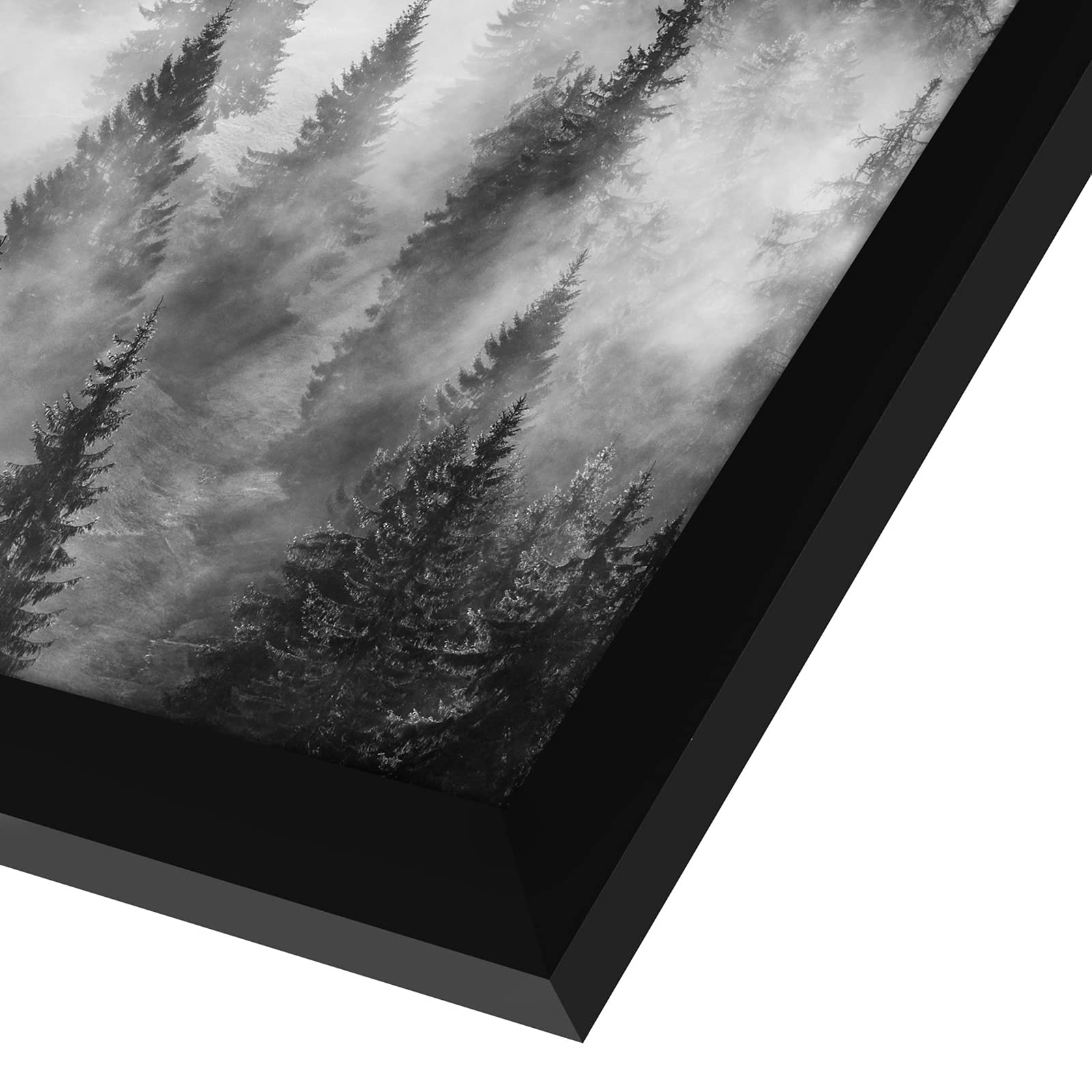 Americanflat black square frame for wall display adds timeless decor to any room.
