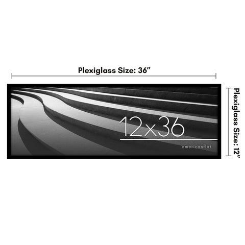 Americanflat black frame with thin border to modernize wall decor