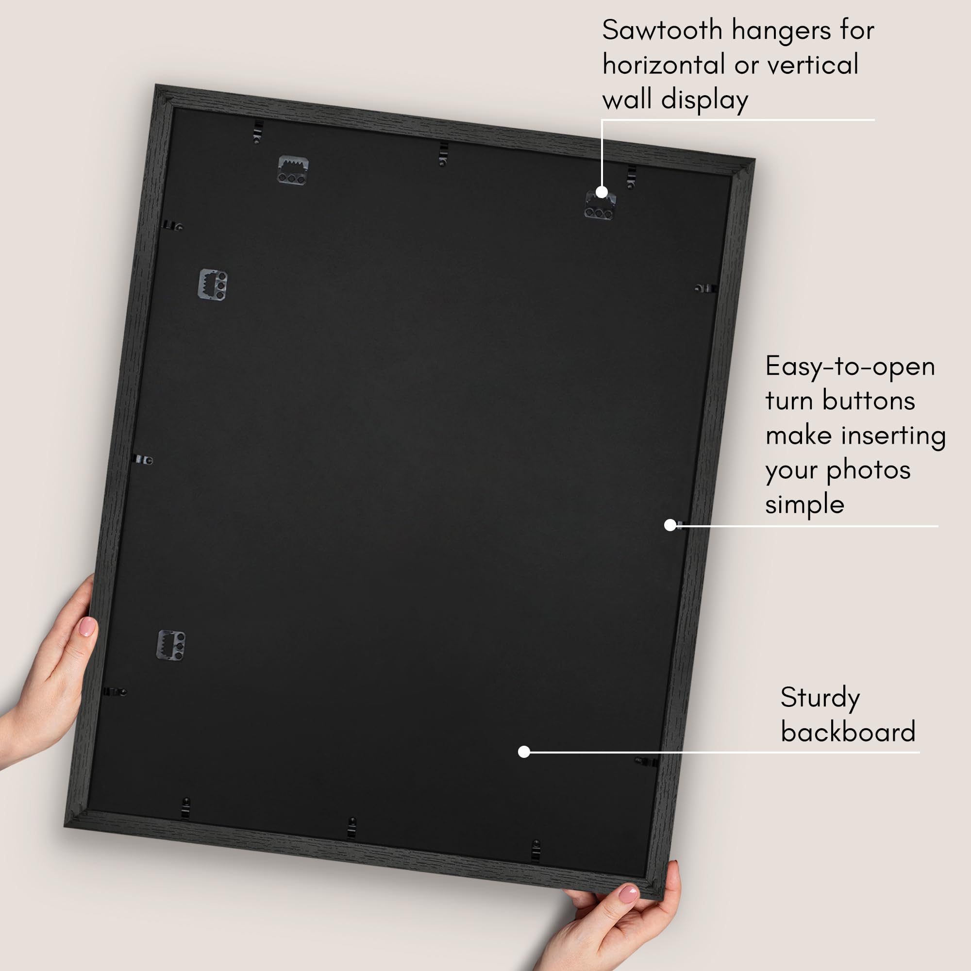 Americanflat 1.1-inch border adds a refined, gallery-ready look
