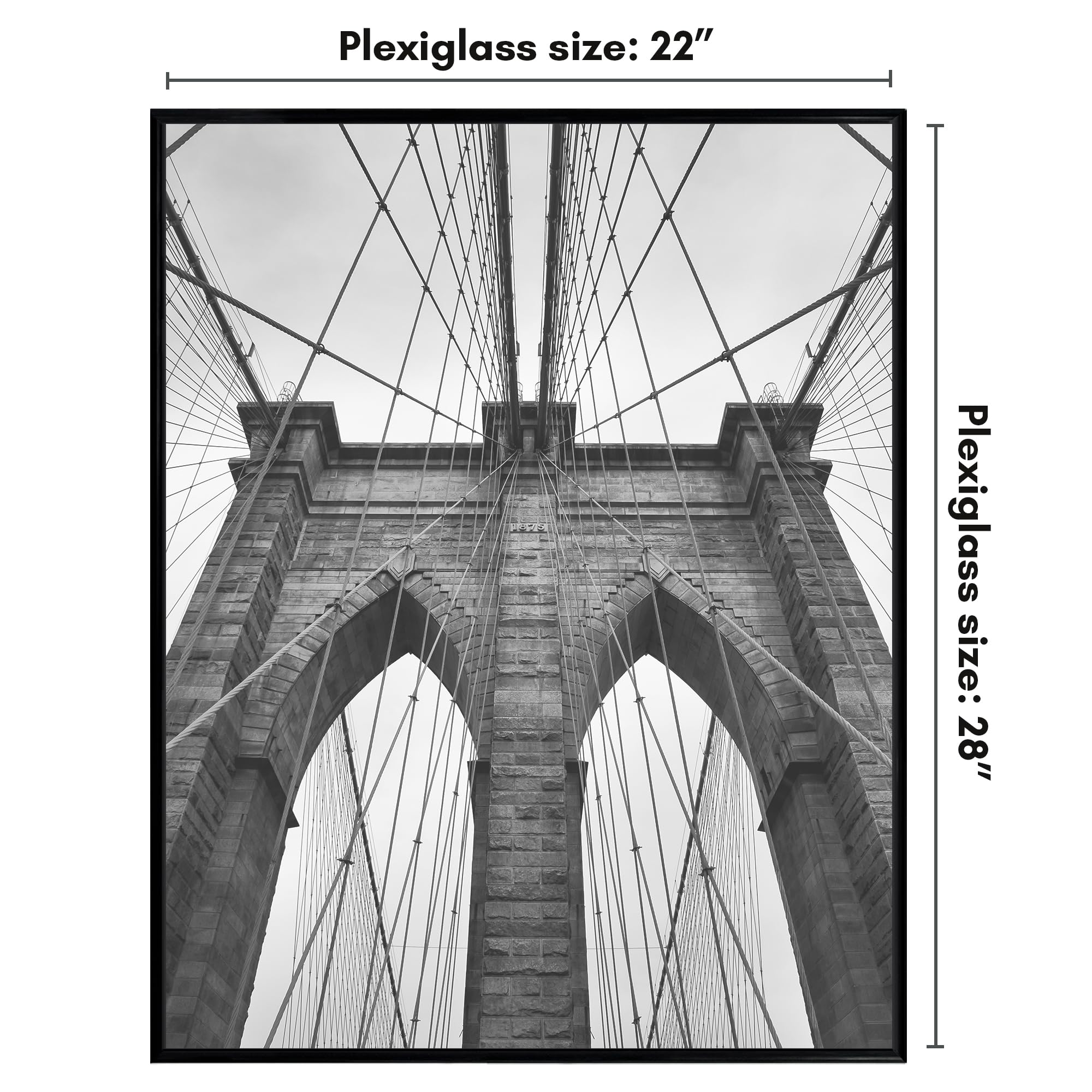 Americanflat buildable molding poster frame enables quick photo swaps.