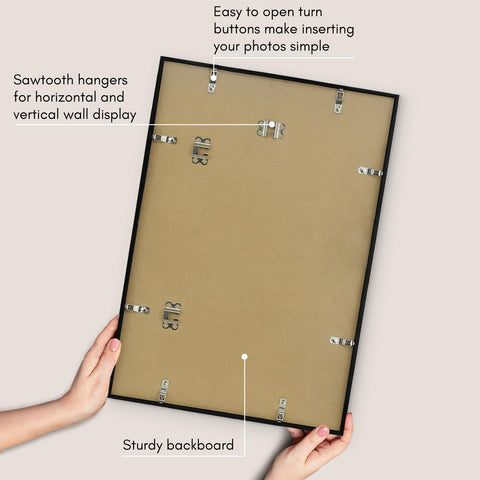 Americanflat PVC construction offers durable, lightweight framing for everyday memories.