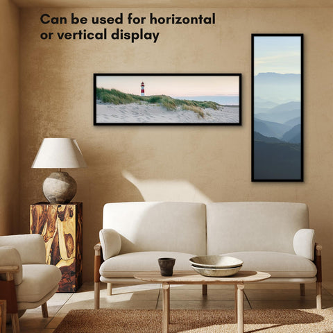 Americanflat durable PVC frame offering lightweight, sturdy wall display
