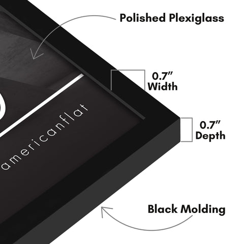 Americanflat durable PVC frame designed for long lasting use