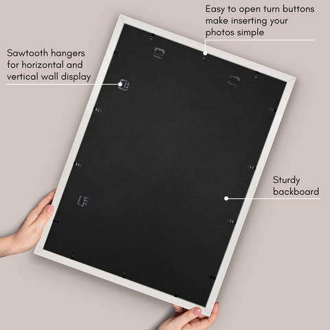 Americanflat easy turn buttons help you swap photos in seconds.