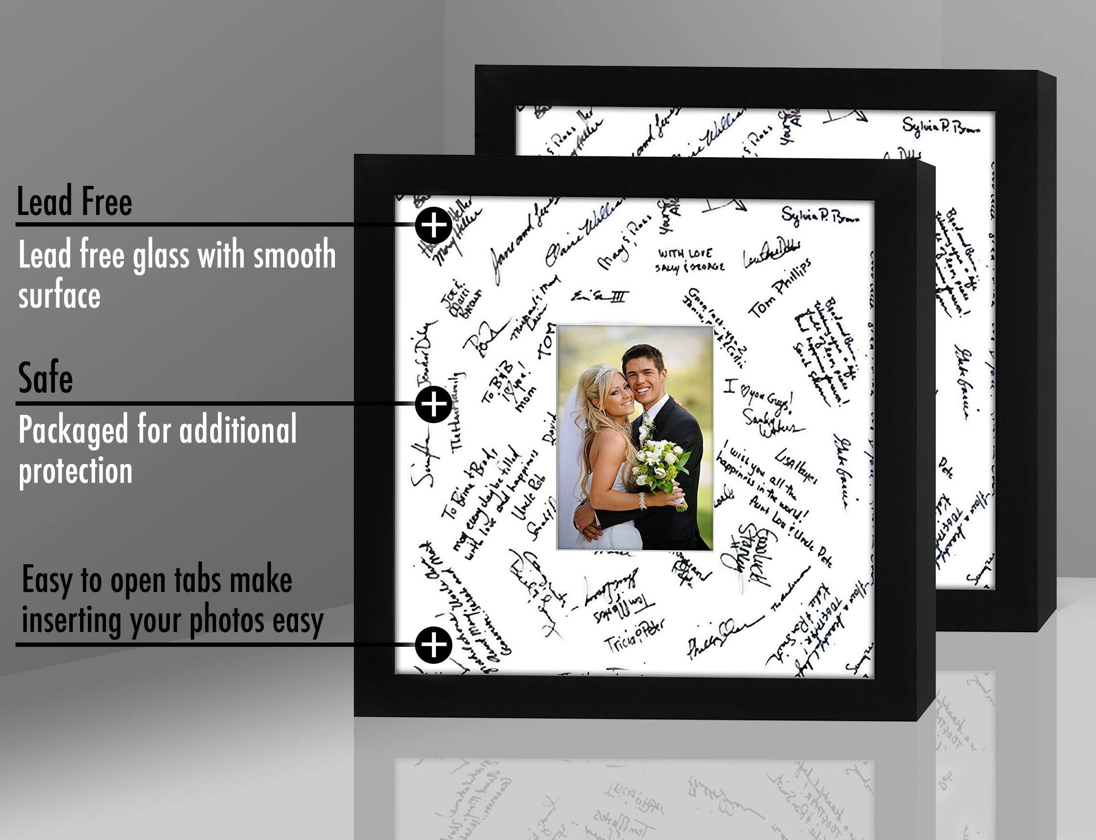 Easy-tab closures by Americanflat enable quick photo swaps