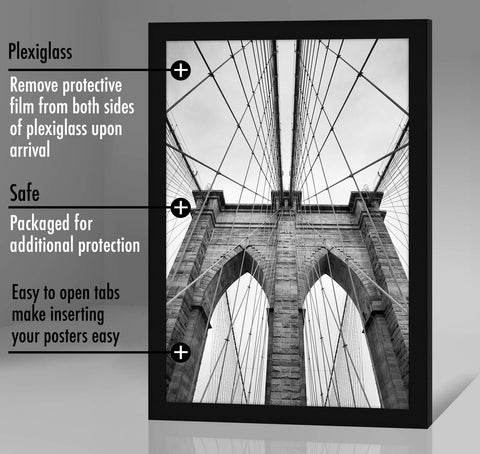 Americanflat easy-turn buttons enable quick photo swaps without tools