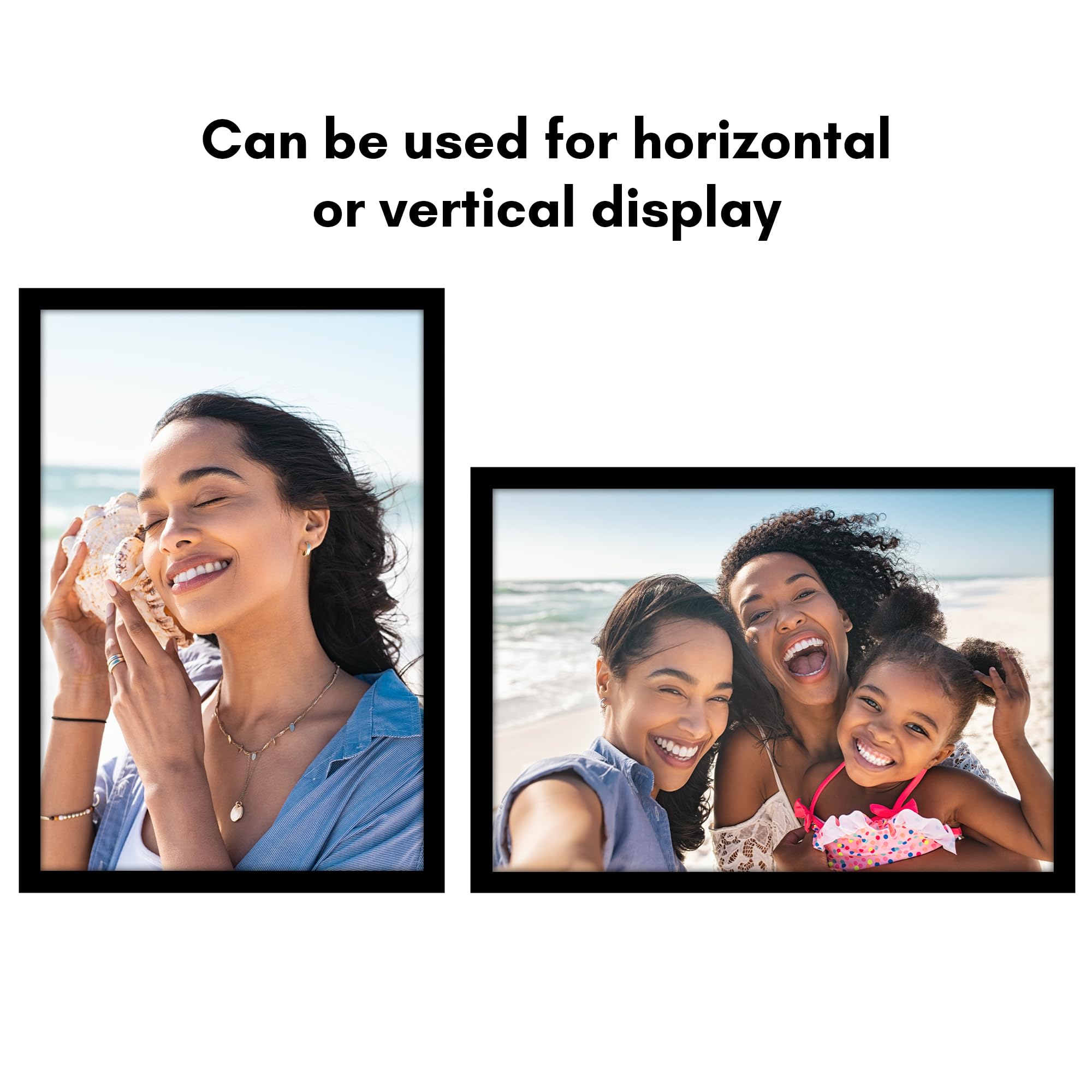Americanflat turn-buttons allow easy photo swapping without tools for quick refreshes