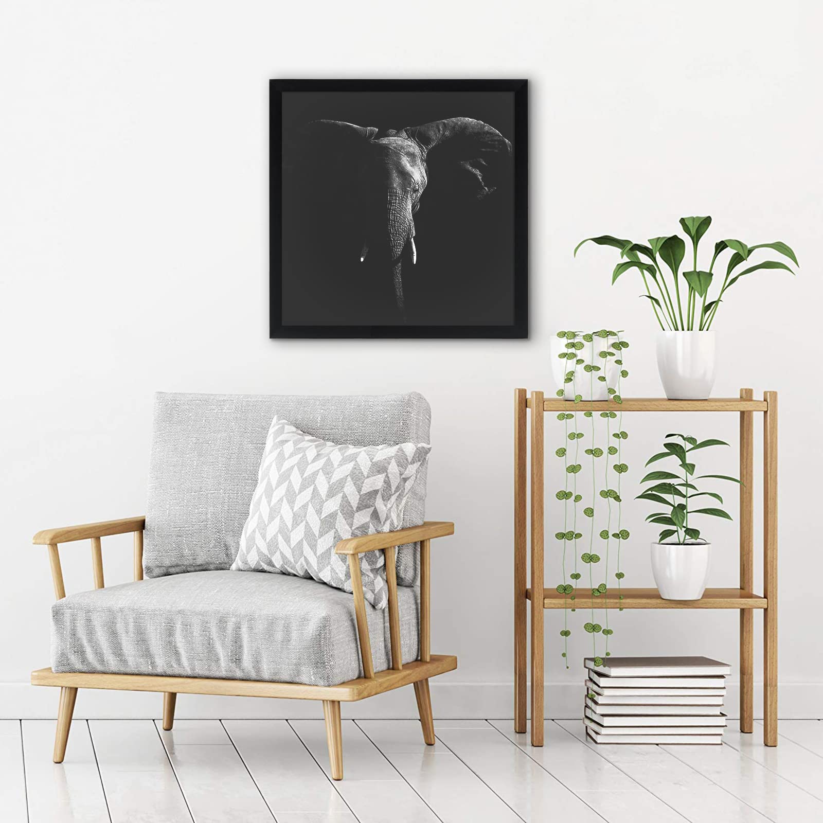 Americanflat engineered wood backboard detail shows sturdy support for photos and art.