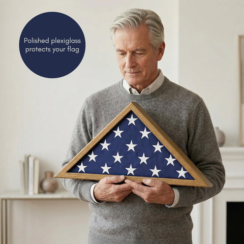 Americanflat engineered wood construction for durable memorial display