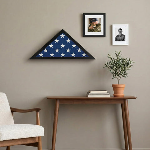 Wall mounting hardware included for Americanflat flag display case.