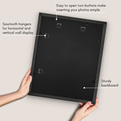1.1-inch border design adds a refined, gallery-style edge