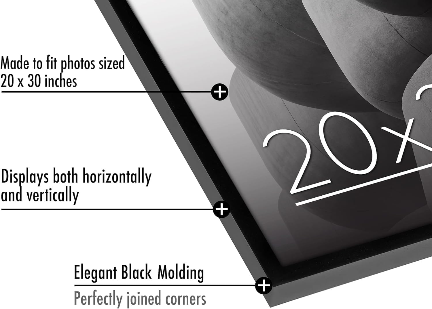 Frame showing hanging hardware included for easy mounting