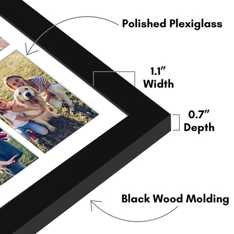 Americanflat frame includes hardware for vertical or horizontal wall mounting.