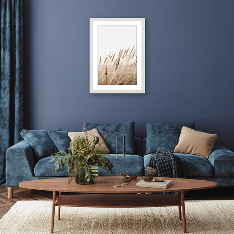Americanflat frame with hardware supports vertical or horizontal mounting.