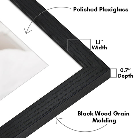 Americanflat frame showing vertical and horizontal hanging hardware for versatile mounting