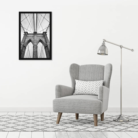 Frame mounted vertically or horizontally on a wall