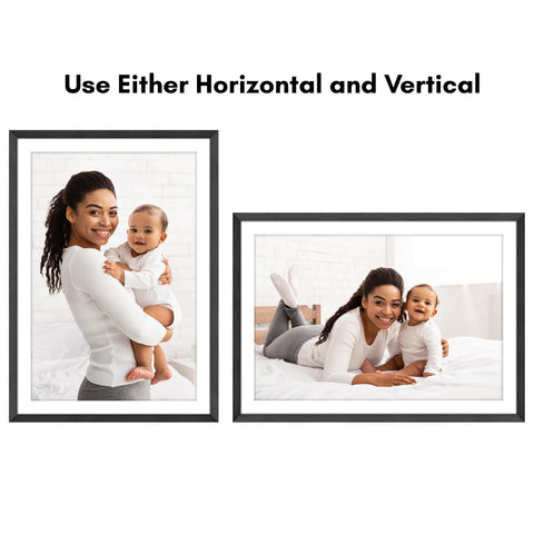 Americanflat frame with included mat for a 24x36 display cavity