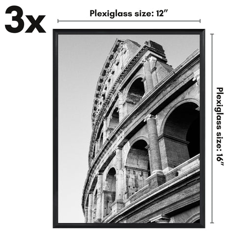 Americanflat Fusion Collection black frame for stylish wall displays.