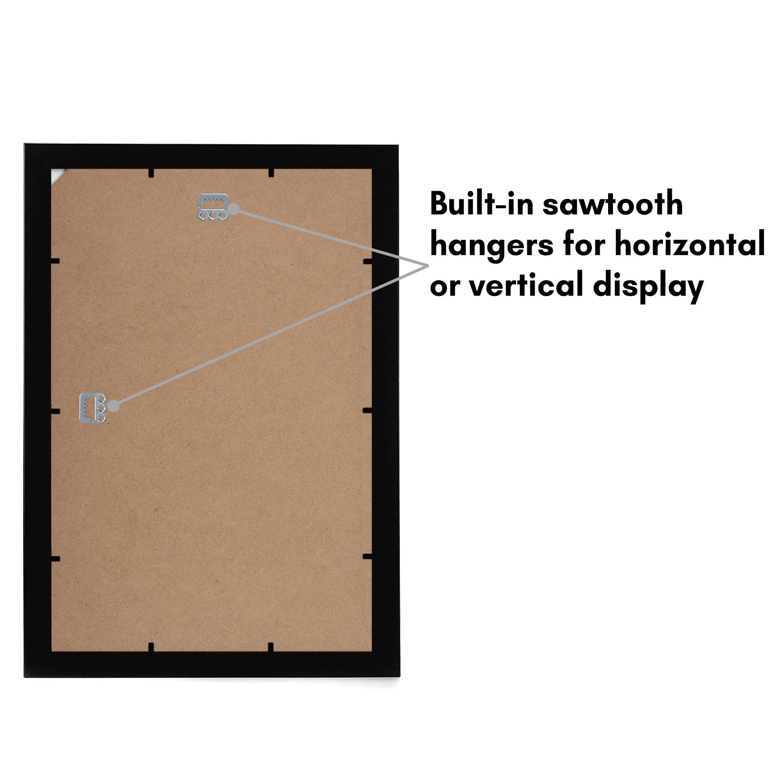 Americanflat gallery-style black frame molding adds modern elegance to any wall.