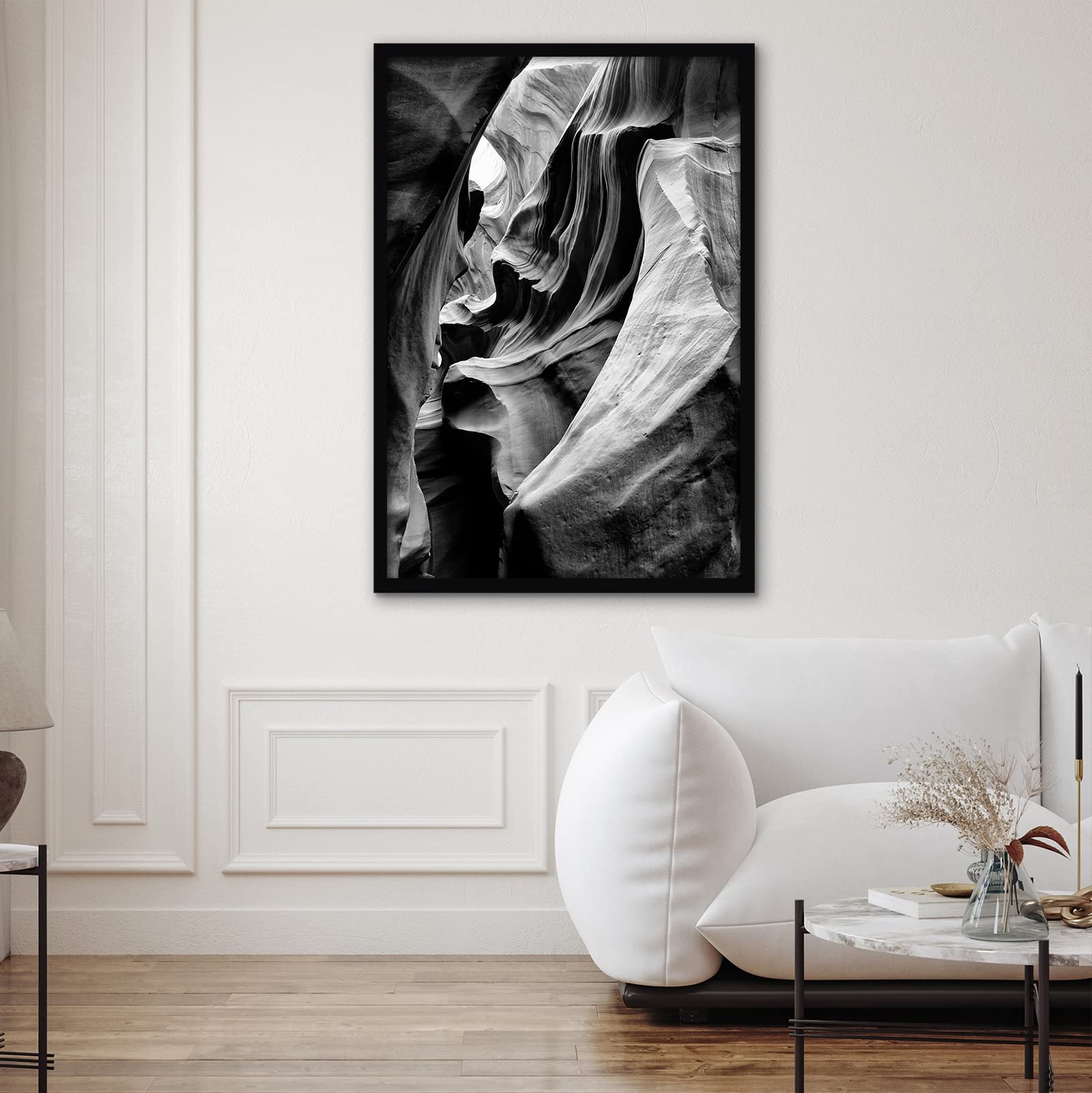 Americanflat gallery-style black frame elevates any wall display.