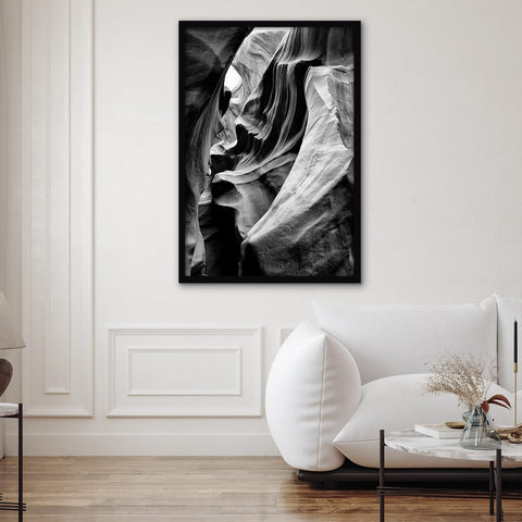 Americanflat gallery-style black frame elevates any wall display.